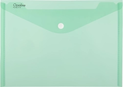 Polipropilén patentos irattartó A4 Opaline, zöld (180 µm, 5 db)