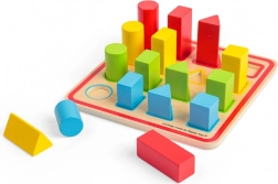 Bigjigs Toys fa formabedobó, 16 darab (25 × 25 cm)