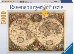 Ravensburger puzzle régi világtérkép 5000 darab