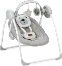 MoMi LISS dallamos hintaszék, rózsaszín maci