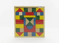 Fa építőkockák 48 db