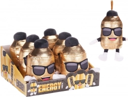 Plüss bubble tea kulcstartó fém klipsszel