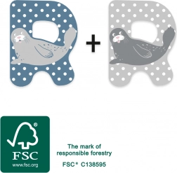 fa betű R Small Foot