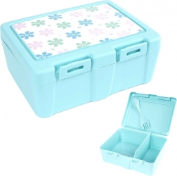 1 l-es uzsonnás doboz 2 rekesszel és sporkkal