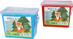 Színes járdakréták vödörben – 15 db