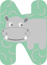 Small foot fa betű N