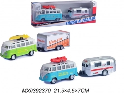 Minibusz utánfutóval