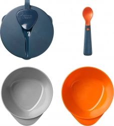 Könnyen merő edények fedéllel és kanállal Tommee Tippee Explora, 2 db