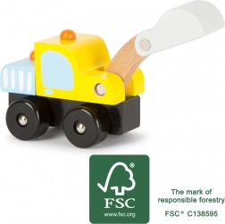 Small Foot Fa markolós játék, sárga