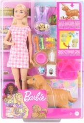 Barbie kiskutyák születése játékkészlet