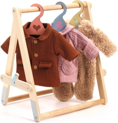 Akasztó fogasokkal Djeco babáknak