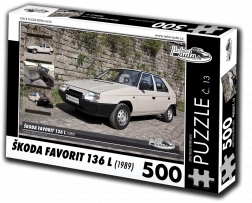 RETRO-AUTA puzzle Škoda Favorit 136 L, 500 darab
