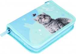 Kinyitható tolltartó Cica