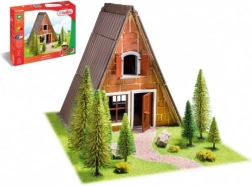 Teifoc finn kunyhó – építőkészlet valódi téglákból (160 darab)