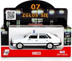 Lengyel rendőrségi autó POLONEZ 07 zgłoś się 1:43 fém modell