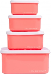 A Little Lovely Company négydarabos uzsonnásdoboz-készlet – Szórakozás