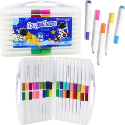 Akril filctoll készlet rendezőben, 36 db