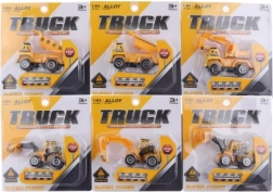 Fém építőipari autó 9 cm