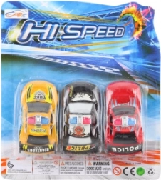 Rendőrautó-készlet – vegyes színek (3 db)