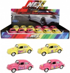Fém modell WELLY VOLKSWAGEN Beetle 1:32 visszahúzós meghajtással
