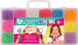 Kreatív gumibogozó készlet szövőkerettel és kiegészítőkkel