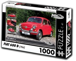 RETRO-AUTA puzzle Fiat 600 D (1966) – 1000 darab