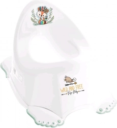 Játszó gyerek bili csúszásgátlós Wild & Free róka fehér