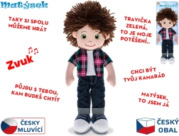 Beszélő plüss Matyikó baba 37 cm