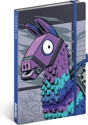 Notique jegyzetfüzet Fortnite – láma, vonalas 13 × 21 cm