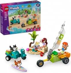 Lego Friends kaland szörföző kutyusokkal és robogóval