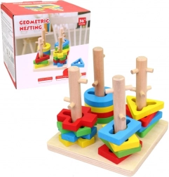 Fa Beillesztő Játék Geometriai Formákkal