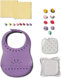 Baby Born előke pattintható díszekkel