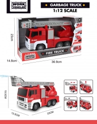 Tűzoltóautó 1:12 fényekkel, hangokkal és vízfunkcióval