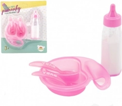 Babaápoló készlet cumisüveggel és edényekkel