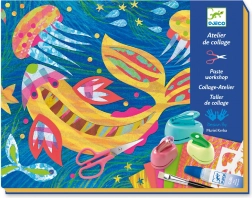 Kreatív papír kollázsok Djeco