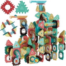 Woopie mágneses építőkockák 3D – oktató golyópálya, 228 darab