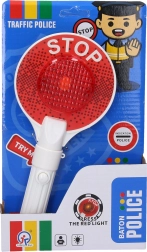 Rendőrségi jelzőtárcsa fényhatásokkal, 23 cm