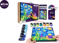 Számozott gyurmás festés – A kis herceg: éjszakai égbolt 29 × 29 cm