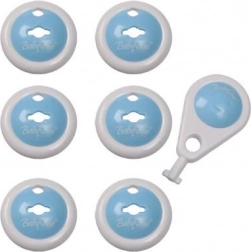 BABY ONO konnektorvédő dugók, 6 db, fehér