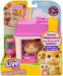 Little Live Pets Mini Mama hörcsög meglepetés bébikkel a házikóban
