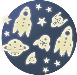 Foszforeszkáló falimatricák az Űrben a DJECO-tól