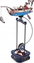 Mechanikus 3D puzzle Horgászhajó ingával