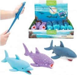 Nyújtható, antistressz szilikon tengeri állat homokkal töltve