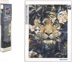Gyémántfestés Rejtett Tigris 30x40 cm