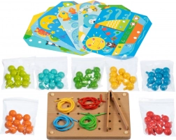 Fa mozaik csipesszel és fűzőkészlettel LUCY & LEO