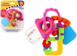 Csörgő és rágóka babakulcsok 3 hó+