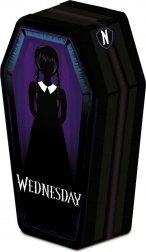 Koporsó alakú tolltartó Wednesday mintával