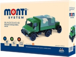 MONTI SYSTEM Bundeswehr Mercedes Unimog 1:48 építőkészlet