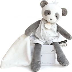 Doudou Ajándék plüss panda takaróval 28 cm