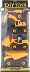 Csavarozható építőmunkagépek készlete gyerekeknek